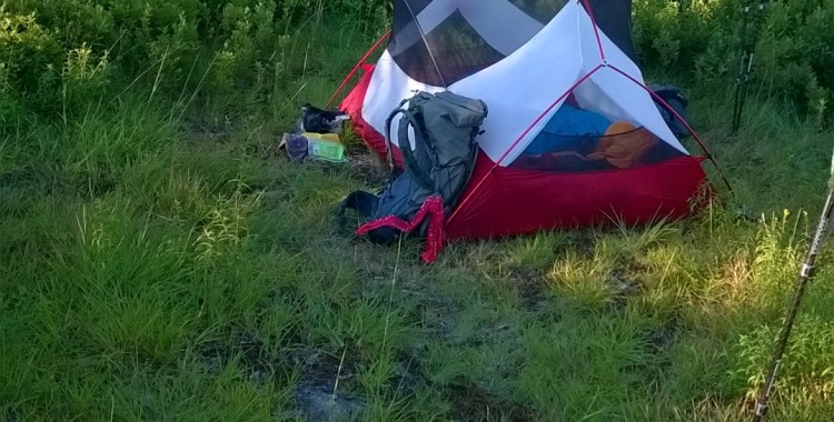 Camping on Black Mtn